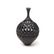 Chinese style black iron table lamp