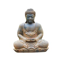 Seated wood figure of Amida Nyorai
