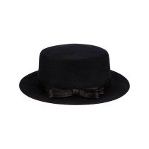 British Vintage Wool Flat Top Hat