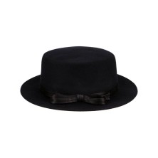 British Vintage Wool Flat Top Hat