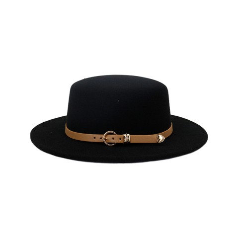 Flat Top Felt Fedora Hat