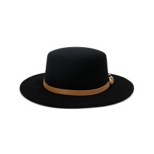 Flat Top Felt Fedora Hat