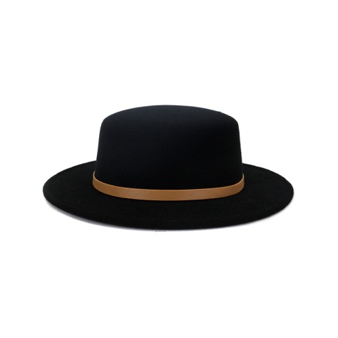 Flat Top Felt Fedora Hat