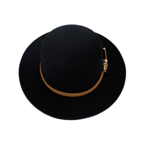 Flat Top Felt Fedora Hat
