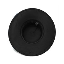 Thickened Flat Top Wide Brim Felt Fedora Hat