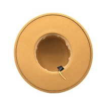 Retro Flat Top Wide Brim Wool Felt Fedora