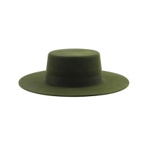 Stylish Boater Hat — Wool Felt Wide-Brimmed Boater Hat