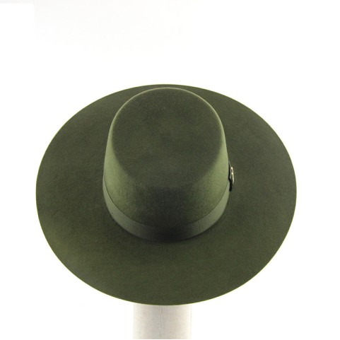 Stylish Boater Hat — Wool Felt Wide-Brimmed Boater Hat