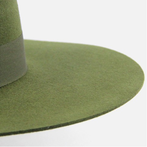 Stylish Boater Hat — Wool Felt Wide-Brimmed Boater Hat