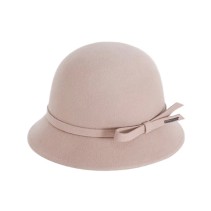 Elegant Hepburn Style Pure Wool Felt Fedora Hat