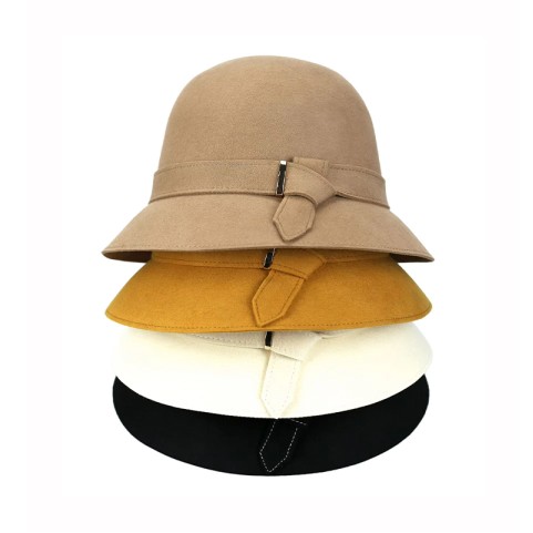 Versatile Wool Felt Dome Bucket Hat
