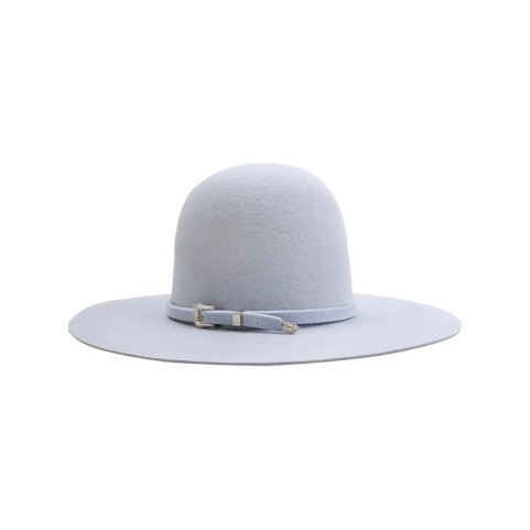 Haze Blue Wool Fedora Hat