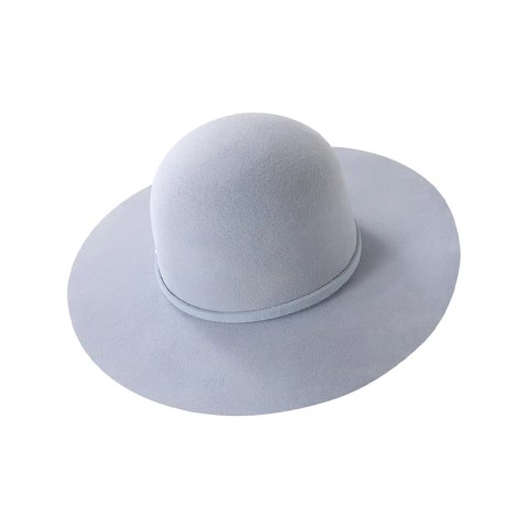 Haze Blue Wool Fedora Hat