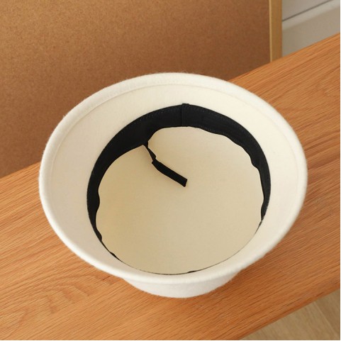 French Bow Wide Brim Wool Dress Hat