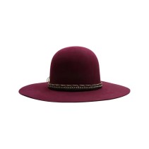 Handmade Wide Brim Open Crown Wool Fedora Hat