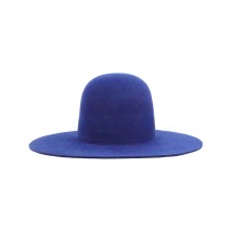 Wide Brim Rabbit Fur Felt Open Crown Hat