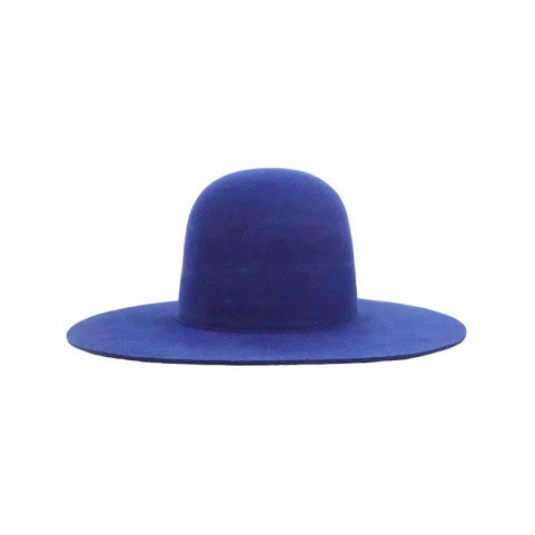 Wide Brim Rabbit Fur Felt Open Crown Hat
