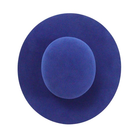 Wide Brim Rabbit Fur Felt Open Crown Hat