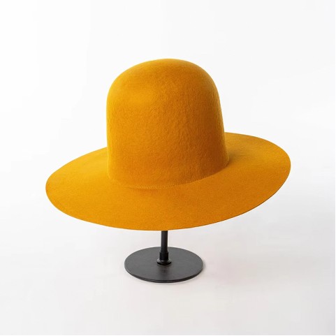 Wide Brim Wool Felt Top Hat