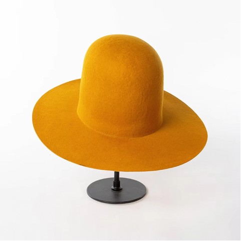Wide Brim Wool Felt Top Hat