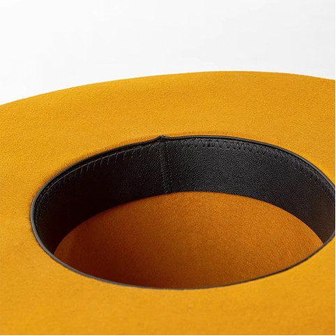 Wide Brim Wool Felt Top Hat