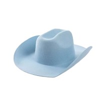 100% Wool Felt Cowboy Hat – Wide Brim, Solid Color