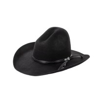 Unisex Wide-Brimmed Cowboy Hat with PU Cord and Key Charm