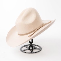 Unisex Wide-Brimmed Denim Hat with Ribbon