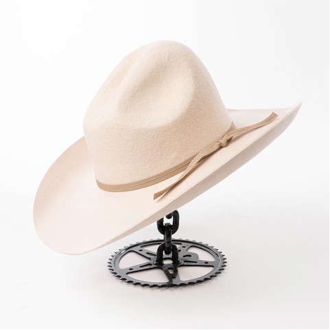 Unisex Wide-Brimmed Denim Hat with Ribbon