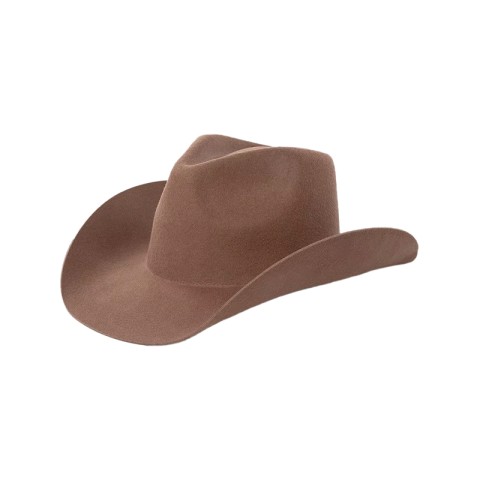 100% Wool Felt Cowboy Hat – Unisex Wide-Brimmed Felt Hat