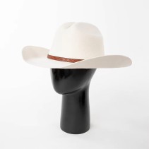 Cowboy Hat with Embossed PU Band — Wide Brim, Unisex