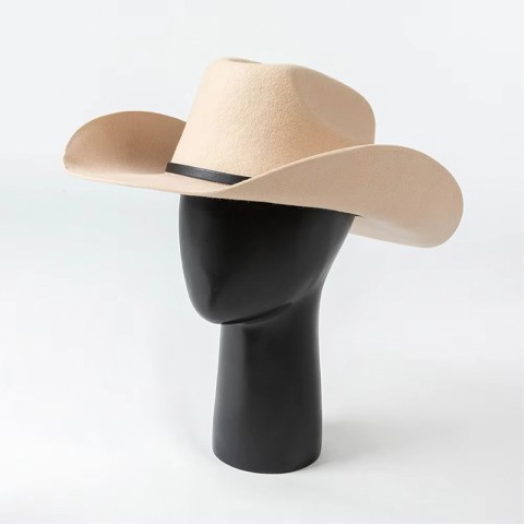 100% Wool Felt Cowboy Hat with PU Band