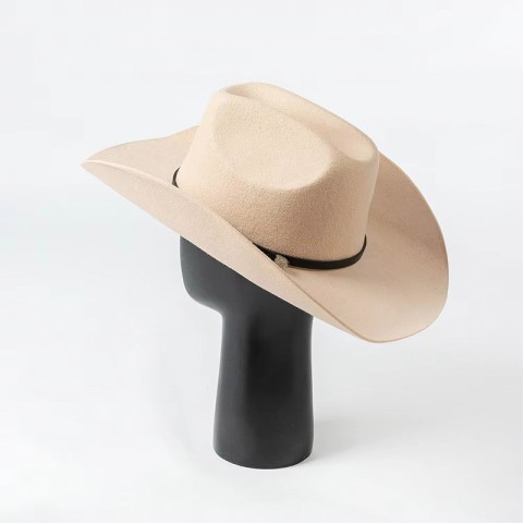 100% Wool Felt Cowboy Hat with PU Band