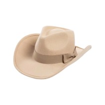 100% Wool Felt Cowboy Hat with Ribbon Bow