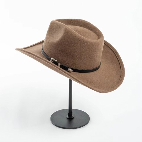 100% Wool Felt Cowboy Hat with PU Band