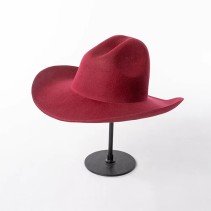100% Wool Felt Cowboy Hat – Wide-Brimmed Felt Hat / Fedora