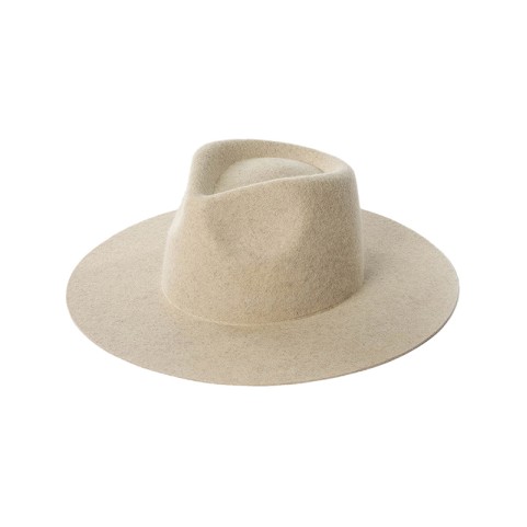 100% Wool Felt Fedora — Wide Brim, Unisex
