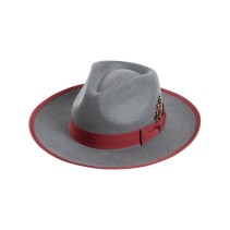 100% Australian Wool Felt Fedora with Ribbon Bow