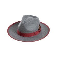 100% Australian Wool Felt Fedora with Ribbon Bow
