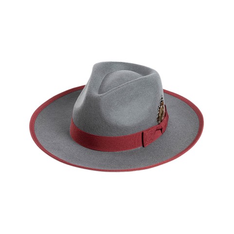 100% Australian Wool Felt Fedora with Ribbon Bow