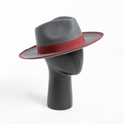 100% Australian Wool Felt Fedora with Ribbon Bow