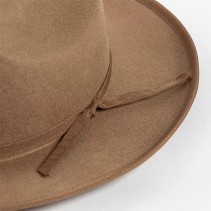 100% Wool Felt Fedora with Ribbon