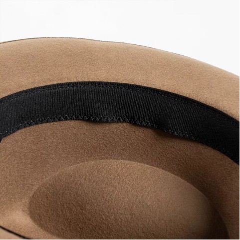 100% Wool Felt Fedora with Ribbon
