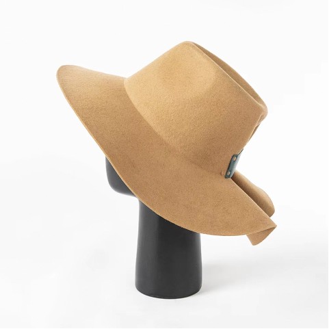 Fashion Wide Brim Wool Felt Fedora Hat
