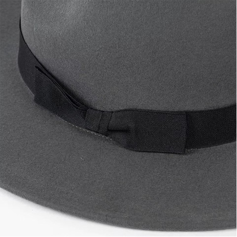 Wide Brim Wool Felt Fedora Hat