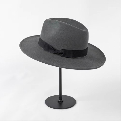 Wide Brim Wool Felt Fedora Hat