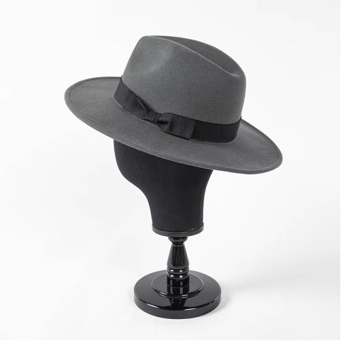 Wide Brim Wool Felt Fedora Hat