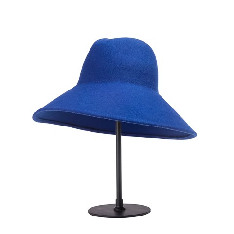 100% Wool Felt Fedora – Wide-Brimmed, Stylish Wool Hat