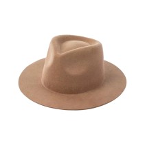 Short Brim Felt Hat Wool Felt Handmade Women's Hat