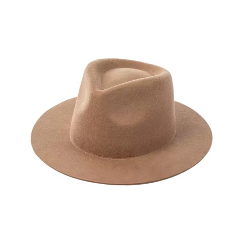 Short Brim Felt Hat Wool Felt Handmade Women's Hat